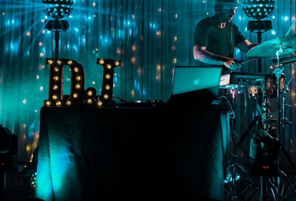 professional party DJs with sax, percussion and vocals.